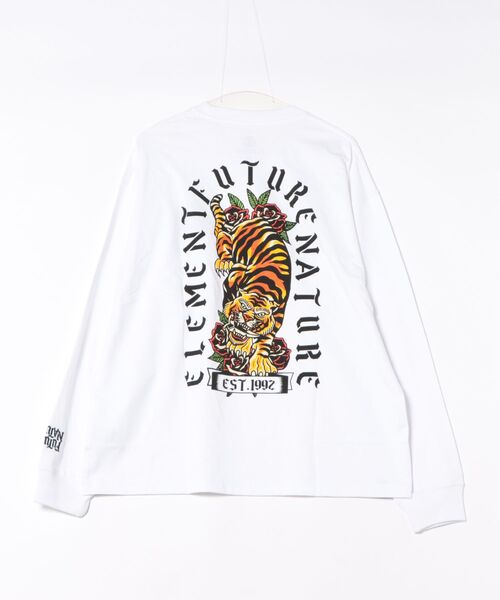 ELEMENT（エレメント）の「ELEMENT メンズ TIGER LS ロンT 【2026年春夏モデル】（Tシャツ/カットソー・メンズ・ブラック/ブラック系その他/ホワイト・X-LARGE/LARGE/MEDIUM）」の5枚目の写真