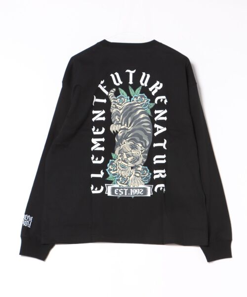 ELEMENT（エレメント）の「ELEMENT メンズ TIGER LS ロンT 【2026年春夏モデル】（Tシャツ/カットソー・メンズ・ブラック/ブラック系その他/ホワイト・X-LARGE/LARGE/MEDIUM）」の6枚目の写真