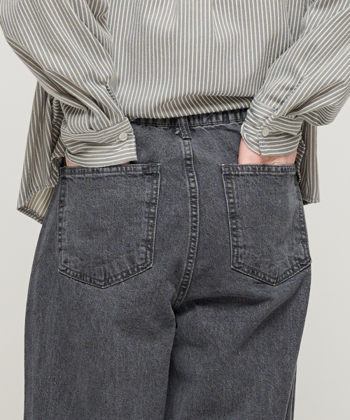 ROIDESROIS（ロワデロワ）の「エイラインヒドンバンディングポケットデニムパンツ（グレー）（デニムパンツ・レディース・その他・S/M/L）」の7枚目の写真