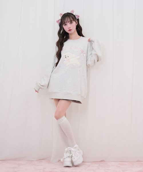 Honey Cinnamon（ハニーシナモン）の「フライングドッグスウェット（スウェット・レディース・ブラック/グレー・FREE）」の12枚目の写真