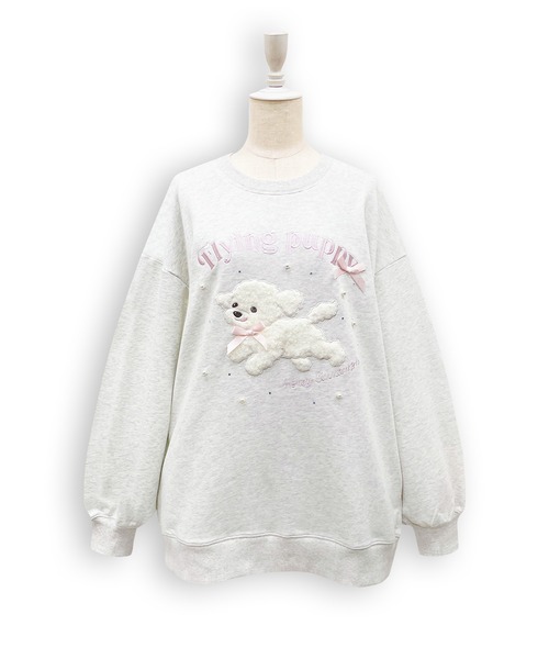 Honey Cinnamon（ハニーシナモン）の「フライングドッグスウェット（スウェット・レディース・ブラック/グレー・FREE）」の13枚目の写真