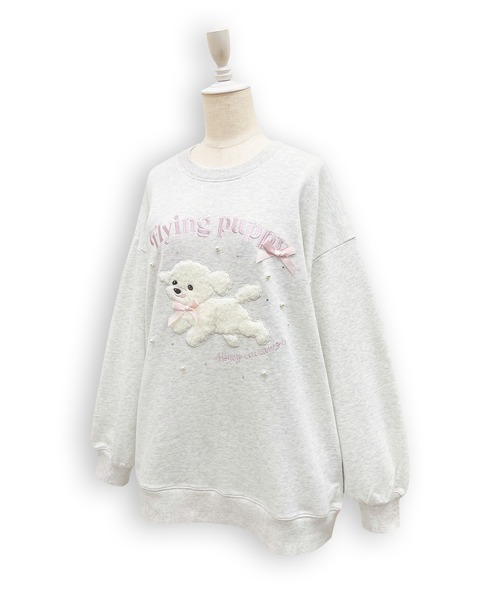 Honey Cinnamon（ハニーシナモン）の「フライングドッグスウェット（スウェット・レディース・ブラック/グレー・FREE）」の15枚目の写真