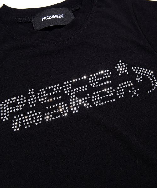 PIECEMAKER(ピースメーカー)の「CRYSTAL LOGO CROP TEE (BLACK)(Tシャツ/カットソー・レディース・その他・FREE)」の4枚目の写真