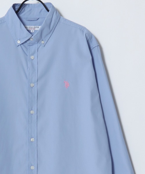 U.S. POLO ASSN.(ユーエスポロアッスン)の「U.S. POLO ASSN./ユーエスポロアッスン Broad Denim Shirt/レギュラーフィット ブロード デニム 無地 ストライプ チェック ロゴ ワンポイント刺繍 ボタンダウンシャツ/長袖シャツ/レディース メンズ(シャツ/ブラウス・メンズ・ブルー系その他/インディゴブルー/ホワイト/ブラック/ライトブルー/ブルー系その他2・LL/L/M)」の9枚目の写真