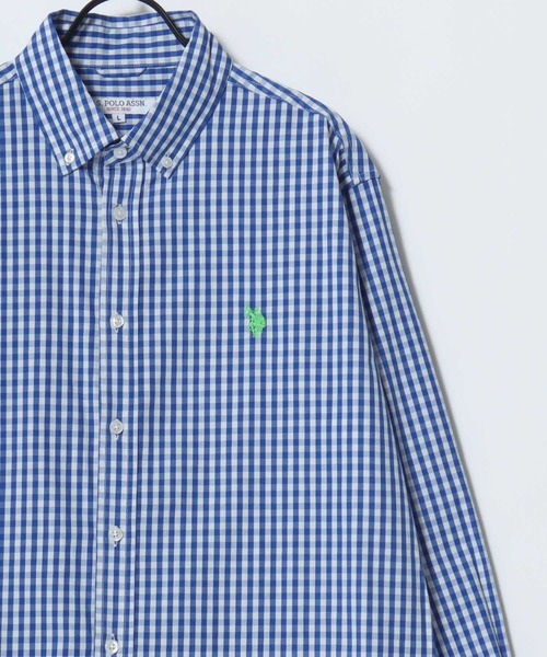 U.S. POLO ASSN.(ユーエスポロアッスン)の「U.S. POLO ASSN./ユーエスポロアッスン Broad Denim Shirt/レギュラーフィット ブロード デニム 無地 ストライプ チェック ロゴ ワンポイント刺繍 ボタンダウンシャツ/長袖シャツ/レディース メンズ(シャツ/ブラウス・メンズ・ブルー系その他/インディゴブルー/ホワイト/ブラック/ライトブルー/ブルー系その他2・LL/L/M)」の12枚目の写真