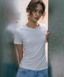 A3487 エッセンシャルレギュラーフィットTシャツ_ホワイト