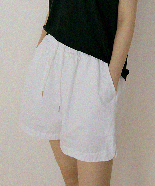 LINGSEOUL(リングソウル)の「half cotton banding pants-white(その他パンツ・レディース・その他・FREE)」の1枚目の写真
