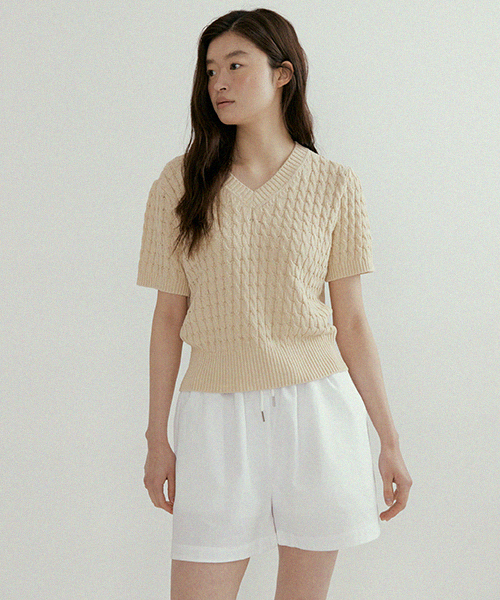 LINGSEOUL(リングソウル)の「half cotton banding pants-white(その他パンツ・レディース・その他・FREE)」の4枚目の写真