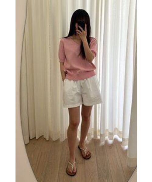 LINGSEOUL(リングソウル)の「half cotton banding pants-white(その他パンツ・レディース・その他・FREE)」の7枚目の写真