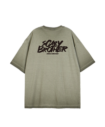 [APSTUDIOXSCARYBROTHER SERIES 2]ピグメントルーズフィット半袖Tシャツ_カーキ