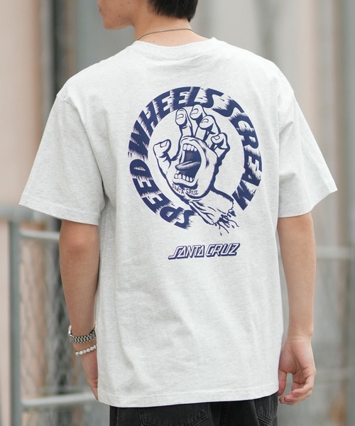 セール】SANTA CRUZ/サンタクルーズ 半袖 Tシャツ SPEED WHEELS STRIP