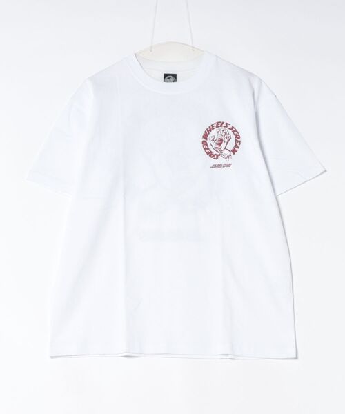 SANTA CRUZ(サンタクルーズ)の「SANTA CRUZ/サンタクルーズ 半袖 Tシャツ SPEED WHEELS STRIP SS TEE ムラサキ限定 502262404(Tシャツ/カットソー・メンズ・ホワイト/ブラック/シルバーグレー・M/XL/L)」の9枚目の写真