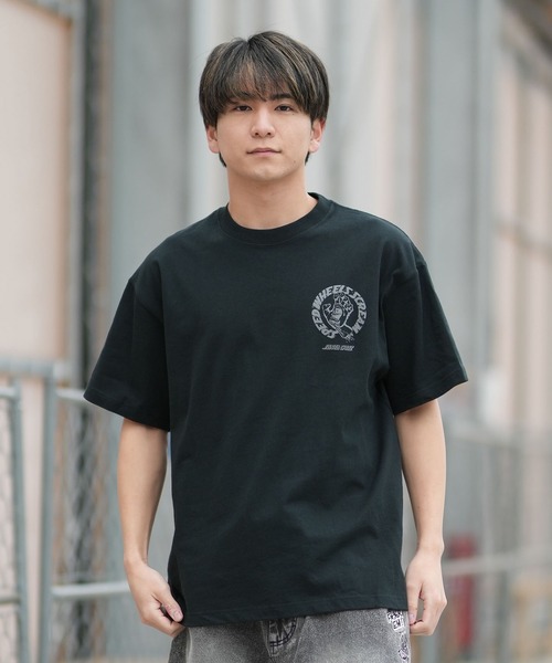 SANTA CRUZ(サンタクルーズ)の「SANTA CRUZ/サンタクルーズ 半袖 Tシャツ SPEED WHEELS STRIP SS TEE ムラサキ限定 502262404(Tシャツ/カットソー・メンズ・ホワイト/ブラック/シルバーグレー・M/XL/L)」の10枚目の写真