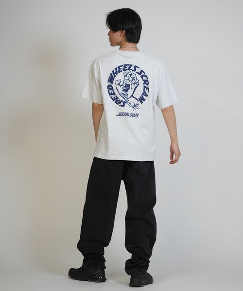 セール】SANTA CRUZ/サンタクルーズ 半袖 Tシャツ SPEED WHEELS STRIP