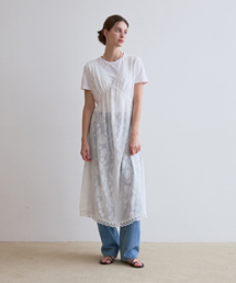 ODER（オディエール）の「レースシースルーワンピース-ホワイト（ワンピース）」