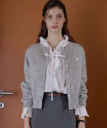 HAINT（ヘイント）の「FRENCH BOAT NECK CARDIGAN_3COLORS_GRAY（カーディガン/ボレロ）」