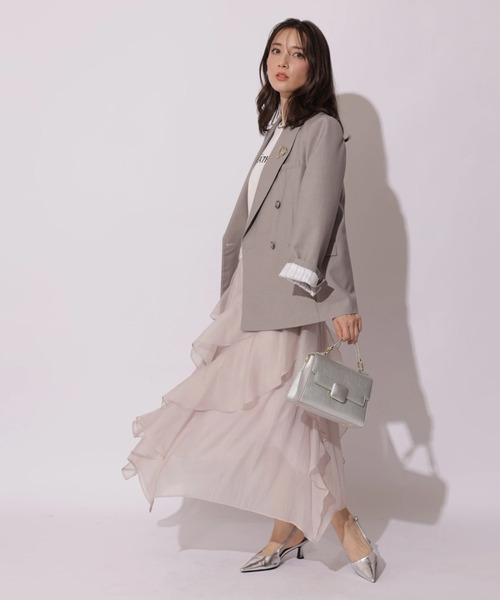 Apuweiser-riche（アプワイザーリッシェ）の「ハートブローチテーラージャケット（その他アウター・レディース・ライトグレー・2/1）」の13枚目の写真