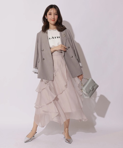 Apuweiser-riche（アプワイザーリッシェ）の「ハートブローチテーラージャケット（その他アウター・レディース・ライトグレー・2/1）」の17枚目の写真