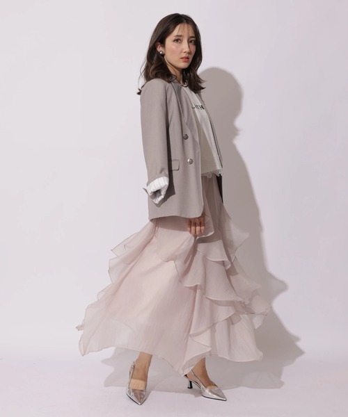 Apuweiser-riche（アプワイザーリッシェ）の「ハートブローチテーラージャケット（その他アウター・レディース・ライトグレー・2/1）」の18枚目の写真