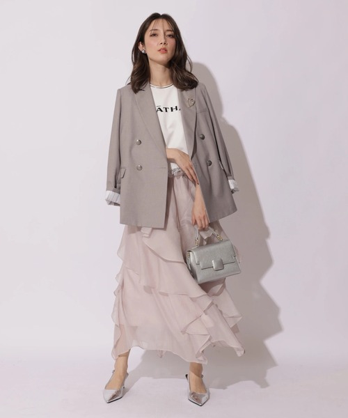 Apuweiser-riche（アプワイザーリッシェ）の「ハートブローチテーラージャケット（その他アウター・レディース・ライトグレー・2/1）」の19枚目の写真