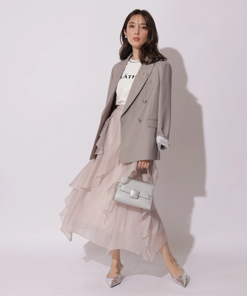 Apuweiser-riche（アプワイザーリッシェ）の「ハートブローチテーラージャケット（その他アウター・レディース・ライトグレー・2/1）」の20枚目の写真