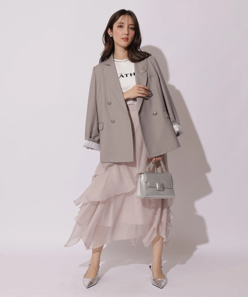 Apuweiser-riche（アプワイザーリッシェ）の「ハートブローチテーラージャケット（その他アウター・レディース・ライトグレー・2/1）」の21枚目の写真