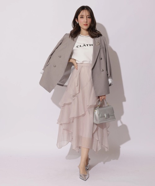 Apuweiser-riche（アプワイザーリッシェ）の「ハートブローチテーラージャケット（その他アウター・レディース・ライトグレー・2/1）」の22枚目の写真