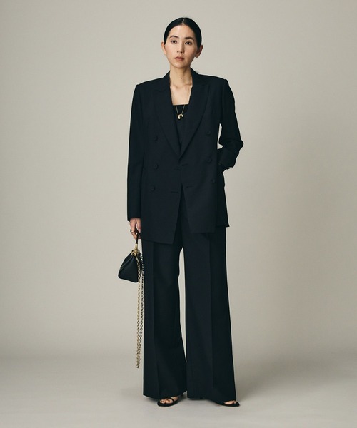 Chaos（カオス）の「Chaos(カオス)/ タキシードパンツ　【セットアップ可】（スラックス・レディース・ブラック・38/36）」の2枚目の写真