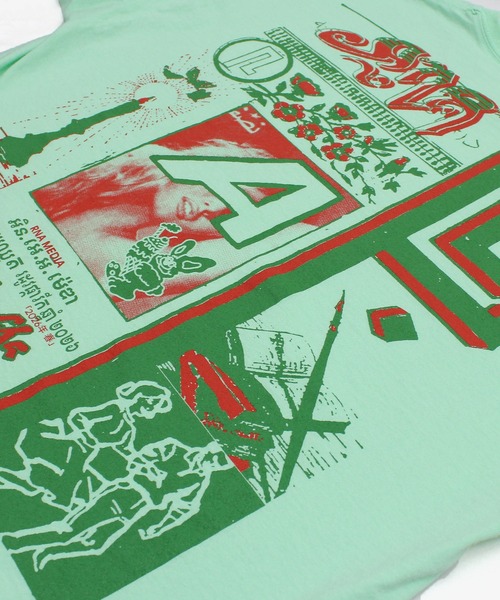 RNA(アールエヌエー)の「M2622 コンフュージョンフォトプリントT(Tシャツ/カットソー・レディース・ミント/アッシュグレー/ホワイト・MEDIUM)」の21枚目の写真