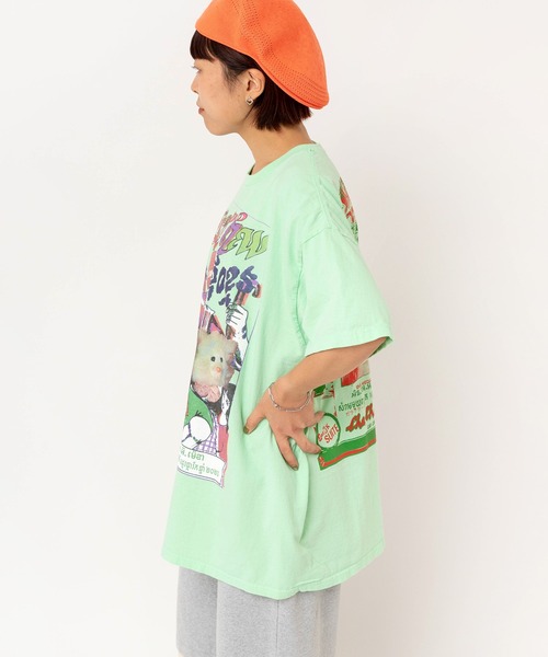 RNA(アールエヌエー)の「M2622 コンフュージョンフォトプリントT(Tシャツ/カットソー・レディース・ミント/アッシュグレー/ホワイト・MEDIUM)」の7枚目の写真