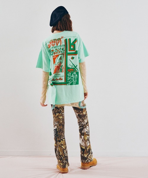 RNA（アールエヌエー）の「M2622 コンフュージョンフォトプリントT（Tシャツ/カットソー・レディース・ミント/アッシュグレー・MEDIUM）」の14枚目の写真