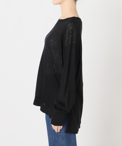 B.C STOCK(ベーセーストック)の「手洗い可 / FRENCH ICY LINEN プルオーバー(ニット/セーター・レディース・ブルー/ホワイト/ピンク/ブラック・FREE)」の9枚目の写真