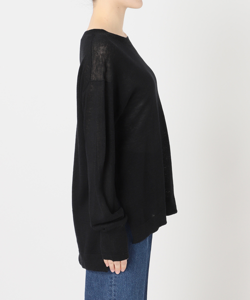 B.C STOCK(ベーセーストック)の「手洗い可 / FRENCH ICY LINEN プルオーバー(ニット/セーター・レディース・ブルー/ホワイト/ピンク/ブラック・FREE)」の11枚目の写真