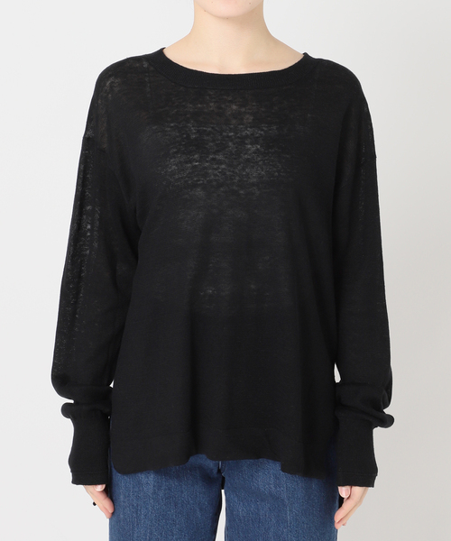 B.C STOCK(ベーセーストック)の「手洗い可 / FRENCH ICY LINEN プルオーバー(ニット/セーター・レディース・ブルー/ホワイト/ピンク/ブラック・FREE)」の14枚目の写真