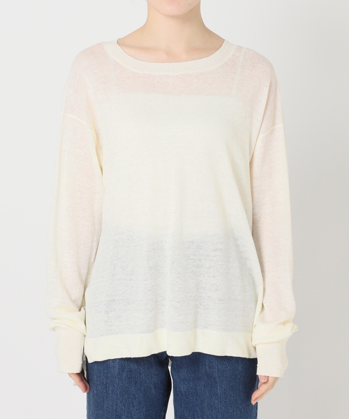 B.C STOCK(ベーセーストック)の「手洗い可 / FRENCH ICY LINEN プルオーバー(ニット/セーター・レディース・ブルー/ホワイト/ピンク/ブラック・FREE)」の16枚目の写真