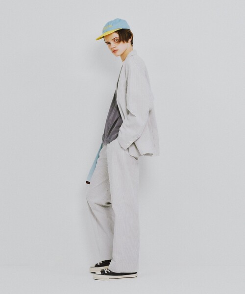 BEAMS BOY(ビームスボーイ)の「シアサッカー ジャケット(テーラードジャケット・レディース・グレー/ベージュ・0/1)」の7枚目の写真