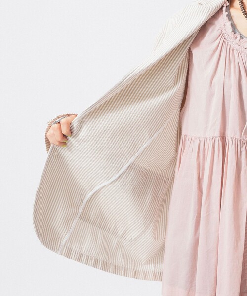 BEAMS BOY(ビームスボーイ)の「シアサッカー ジャケット(テーラードジャケット・レディース・グレー/ベージュ・0/1)」の14枚目の写真