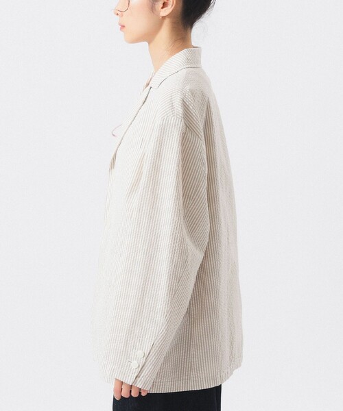 BEAMS BOY(ビームスボーイ)の「シアサッカー ジャケット(テーラードジャケット・レディース・グレー/ベージュ・0/1)」の16枚目の写真