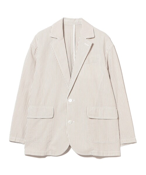 BEAMS BOY(ビームスボーイ)の「シアサッカー ジャケット(テーラードジャケット・レディース・グレー/ベージュ・0/1)」の18枚目の写真