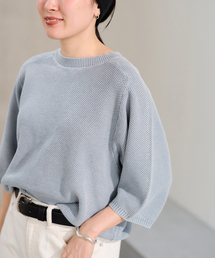 FRAMeWORK | ピグメントダイハーフスリーブニット(ニット/セーター)