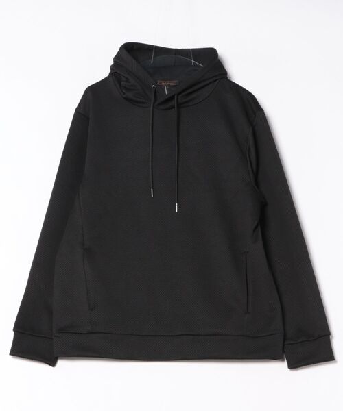 m.f.editorial(エムエフエディトリアル)の「【ストレッチ フーディー】m.f.エディトリアル メンズ ふくれジャガード プルパーカー(パーカー・メンズ・ホワイト/グレー系その他2/ダークグリーン/ブラック・MEDIUM/LARGE/X-LARGE)」の15枚目の写真