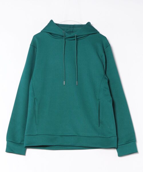 m.f.editorial(エムエフエディトリアル)の「【ストレッチ フーディー】m.f.エディトリアル メンズ ふくれジャガード プルパーカー(パーカー・メンズ・ホワイト/グレー系その他2/ダークグリーン/ブラック・MEDIUM/LARGE/X-LARGE)」の13枚目の写真