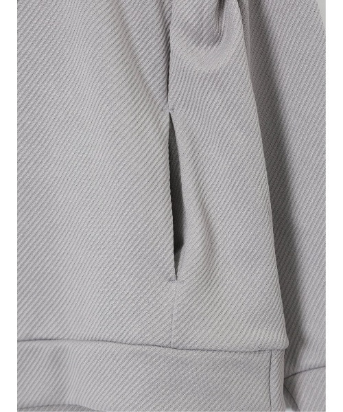 m.f.editorial(エムエフエディトリアル)の「【ストレッチ フーディー】m.f.エディトリアル メンズ ふくれジャガード プルパーカー(パーカー・メンズ・ホワイト/グレー系その他2/ダークグリーン/ブラック・MEDIUM/LARGE/X-LARGE)」の11枚目の写真