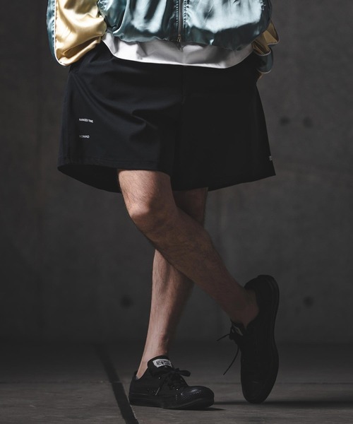GLIMCLAP（グリムクラップ）の「mp14558-Airy Smooth Fabric Shorts ショートパンツ(201-027-gls-cg)（その他パンツ・メンズ・ブラック/ベージュ/チャコール・L/M/S）」の17枚目の写真