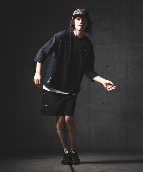 GLIMCLAP（グリムクラップ）の「mp14558-Airy Smooth Fabric Shorts ショートパンツ(201-027-gls-cg)（その他パンツ・メンズ・ブラック/ベージュ/チャコール・L/M/S）」の20枚目の写真