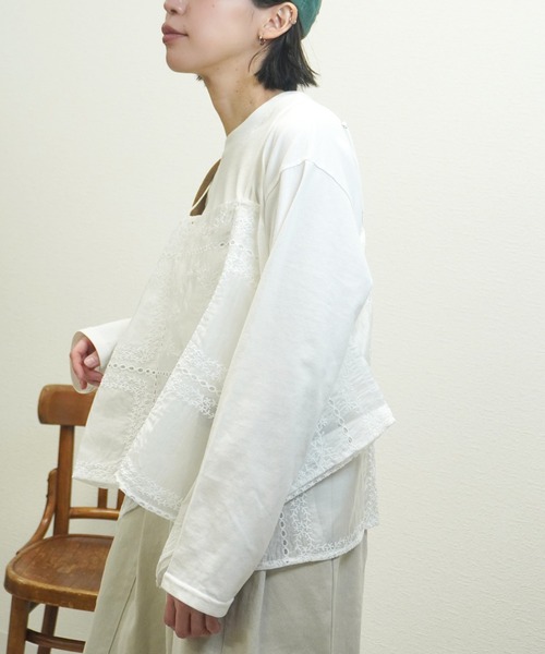 gossara(ゴサラ)の「【いつものコーデをアップデート】総刺繍シアーキャミ(キャミソール・レディース・ブラック/オフホワイト・FREE)」の13枚目の写真