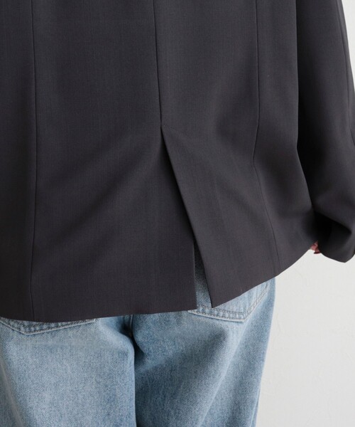 fredy emue（フレディエミュ）の「シングルオーバーテーラードジャケット（テーラードジャケット・レディース・チャコールグレー/ベージュ・38）」の12枚目の写真