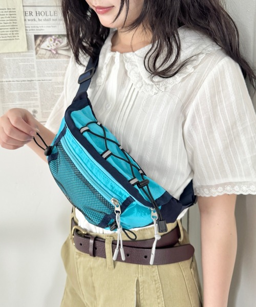 SOLLON.(ソルロン)の「カラフルドロストナイロンボディバッグ/ウエストバッグ(ボディバッグ/ウエストポーチ・レディース・パープル/ブルー/カーキ・FREE)」の11枚目の写真