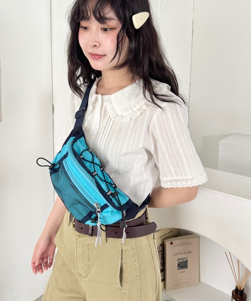 SOLLON.(ソルロン)の「カラフルドロストナイロンボディバッグ/ウエストバッグ(ボディバッグ/ウエストポーチ・レディース・パープル/ブルー/カーキ・FREE)」の15枚目の写真