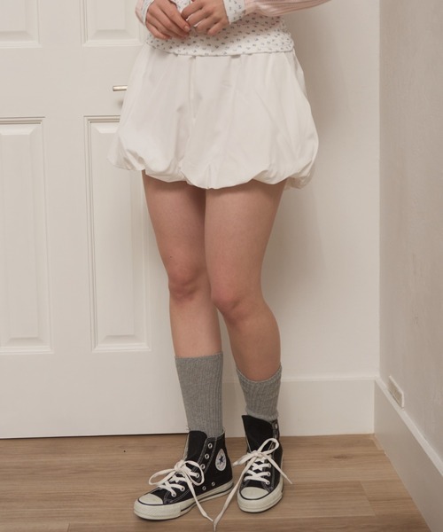 Birthday room（バースデイルーム）の「ジョーゼットバルーンショートパンツ/Georgette Balloon short pants（その他パンツ・レディース・ホワイト/ブラック・FREE）」の11枚目の写真